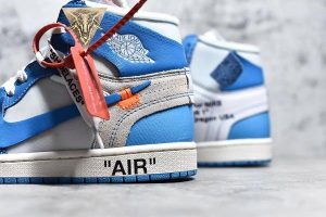 Off-White x Air Jordan 1 Retro High OG UNC - Image 9