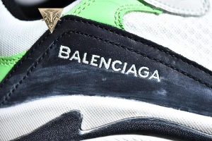 Balenciaga Triple S Trainer White Green Fluo - Image 20