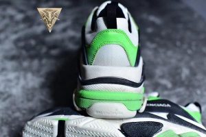 Balenciaga Triple S Trainer White Green Fluo - Image 19
