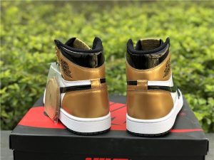 Air Jordan 1 Retro High OG NRG Gold Toe - Image 5