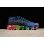 Nike Air VaporMax Be True Dark Blue Flyknit upper and a multi-colored Vapormax outsole 883274-400 - Image 3