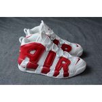 NIKE AIR MORE UPTEMPO MEN white gym red 414962-100 GS VARSITY RED 415082-100 Size: 4y-13 - Image 4