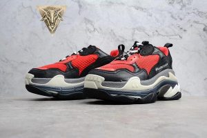 Balenciaga Triple S Red Black - Image 8