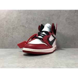 OG Batch 'CHICAGO' Air Jordan 1 Off White AJ1 - Black White Red - Image 7