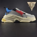 Balenciaga Triple S Trainer Blue Red - Image 4