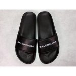Balenciaga Piscine Flat Sandals Black White - Image 4
