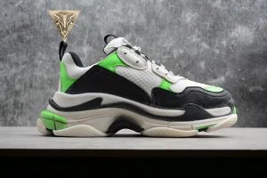 Balenciaga Triple S Trainer White Green Fluo - Image 4