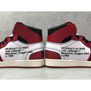 OG Batch 'CHICAGO' Air Jordan 1 Off White AJ1 - Black White Red - Image 10