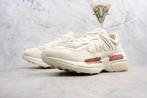 Gucci Rhyton Trainer - Red Green - Image 9
