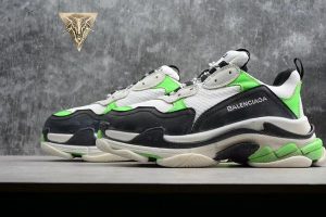Balenciaga Triple S Trainer White Green Fluo - Image 8