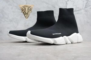 Balenciaga Speed Trainer Mid White Black - Image 12