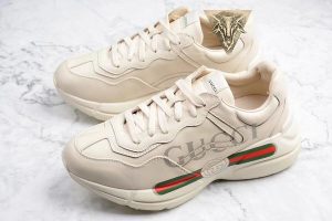 Gucci Rhyton Trainer - Red Green - Image 8
