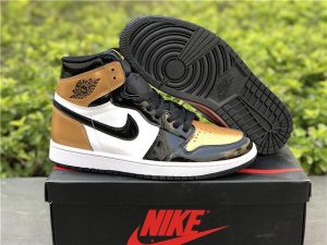 Air Jordan 1 Retro High OG NRG Gold Toe - Image 8