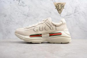 Gucci Rhyton Trainer - Red Green - Image 3