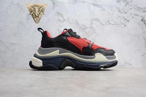 Balenciaga Triple S Red Black - Image 4