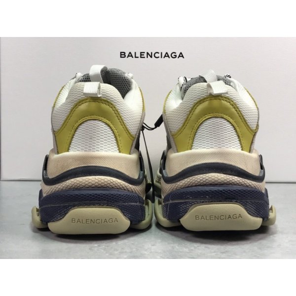 GT Batch Balenciaga Triple-S White Grey Yellow - Image 5