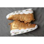 SUPREME X NIKE AIR MORE UPTEMPO metallic gold white 902290-700 - Image 4