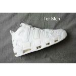 NIKE AIR MORE UPTEMPO 'TRIPLE WHITE' MEN 921948-100 GS 415082-102 Size: 4y-13 - Image 2