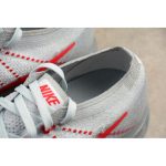 Nike Air VaporMax Flyknit Pure Platinum Red Wolf Grey OG 849558-006 - Image 8