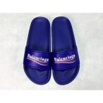Balenciaga Piscine Flat Sandals Blue Ocean - Image 4