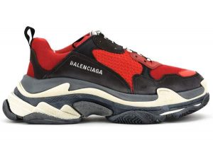 Balenciaga Triple S Red Black - Image 2