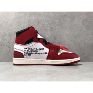 OG Batch 'CHICAGO' Air Jordan 1 Off White AJ1 - Black White Red - Image 3