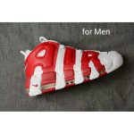 NIKE AIR MORE UPTEMPO MEN white gym red 414962-100 GS VARSITY RED 415082-100 Size: 4y-13 - Image 2