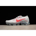 Nike Air VaporMax Flyknit Pure Platinum Red Wolf Grey OG 849558-006