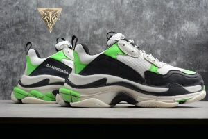 Balenciaga Triple S Trainer White Green Fluo - Image 10