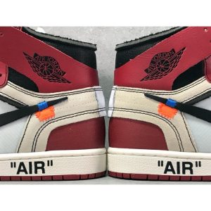 OG Batch 'CHICAGO' Air Jordan 1 Off White AJ1 - Black White Red - Image 9