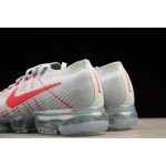 Nike Air VaporMax Flyknit Pure Platinum Red Wolf Grey OG 849558-006 - Image 9