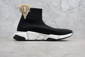 Balenciaga Speed Trainer Mid Black White - Image 14