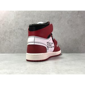 OG Batch 'CHICAGO' Air Jordan 1 Off White AJ1 - Black White Red - Image 8