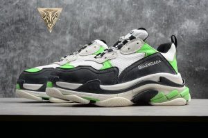 Balenciaga Triple S Trainer White Green Fluo - Image 9