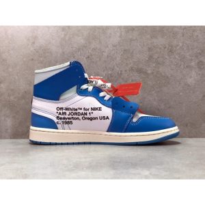 OG Batch 'UNC' Air Jordan 1 Off White AJ1 - University Blue - Image 3