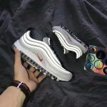 Nike Air Max 97 OG QS "Silver Bullet" 884421-001 METALLIC SILVER/VARSITY RED-WHITE-BLACK - Image 11