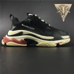 Balenciaga Triple S Trainer Black Red 2018 - Image 3