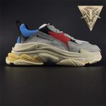 Balenciaga Triple S Trainer Blue Red - Image 3