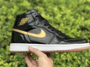 Air Jordan 1 Retro High OG Black Gold PL - Image 7
