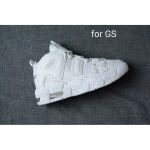 NIKE AIR MORE UPTEMPO 'TRIPLE WHITE' MEN 921948-100 GS 415082-102 Size: 4y-13 - Image 3