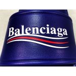 Balenciaga Piscine Flat Sandals Blue Ocean - Image 9