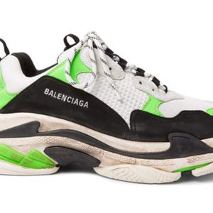 Balenciaga Triple S Trainer White Green Fluo