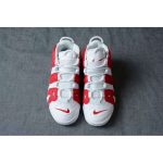 NIKE AIR MORE UPTEMPO MEN white gym red 414962-100 GS VARSITY RED 415082-100 Size: 4y-13 - Image 6