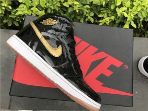 Air Jordan 1 Retro High OG Black Gold PL - Image 6