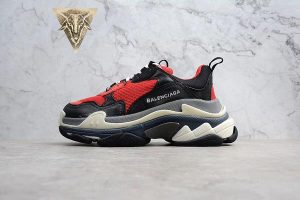 Balenciaga Triple S Red Black - Image 3