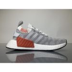 Adidas NMD R2 Primeknit 'Grey Red' BY9410 - Image 3