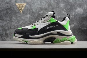 Balenciaga Triple S Trainer White Green Fluo - Image 3