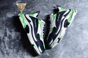 Balenciaga Triple S Trainer White Green Fluo - Image 14