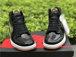 Air Jordan 1 Retro High OG Black Gold PL - Image 9
