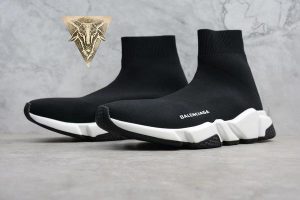 Balenciaga Speed Trainer Mid Black White - Image 17